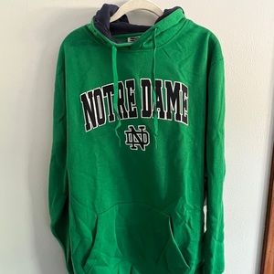 Kelly Green, Notre Dame Fighting Irish Hoodie, Men’s XL, NWT